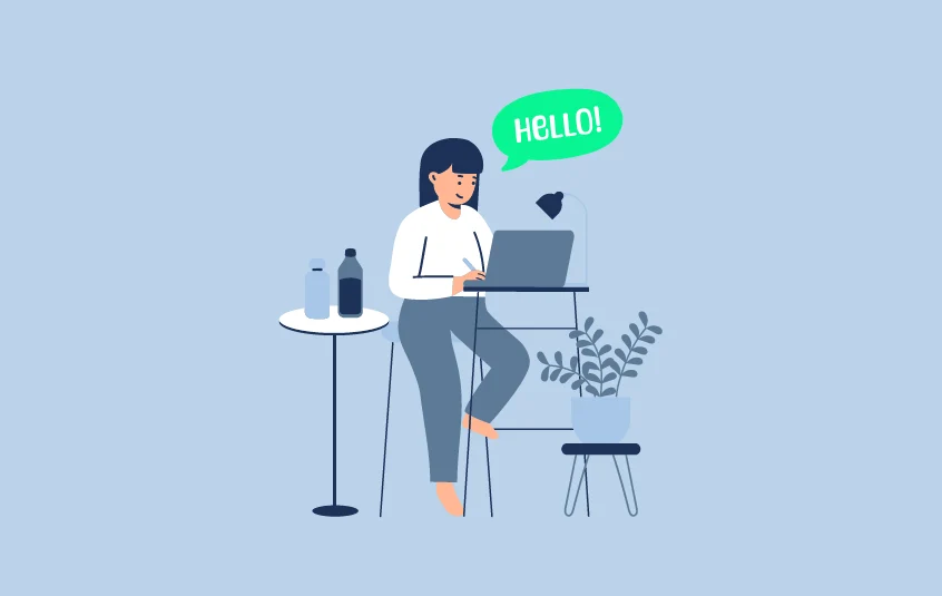 Remote work in English